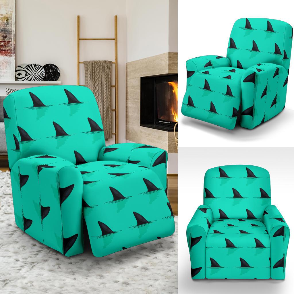 Shark Fin Pattern Recliner Slipcover-JORJUNE.COM