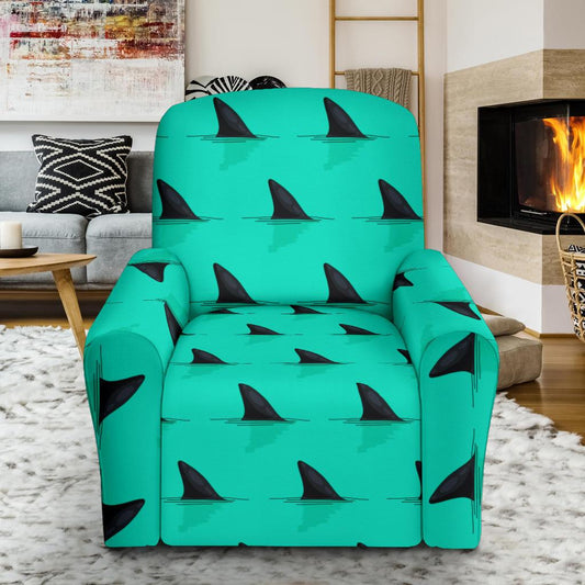 Shark Fin Pattern Recliner Slipcover-JORJUNE.COM