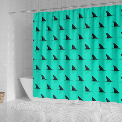 Shark Fin Pattern Shower Curtain