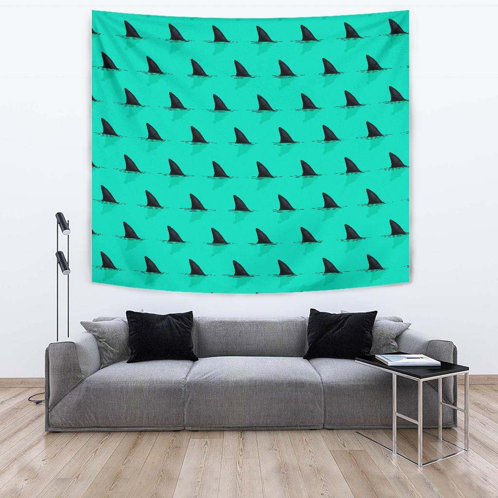 Shark Fin Pattern Tapestry