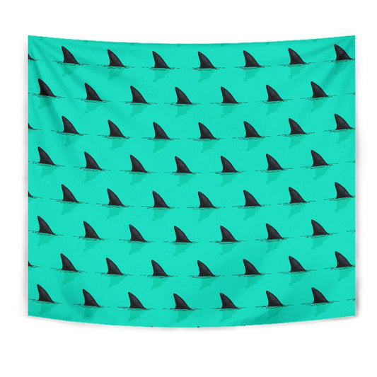 Shark Fin Pattern Tapestry