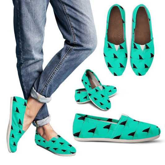 Shark Fin Pattern Women Casual Shoes-JorJune.com