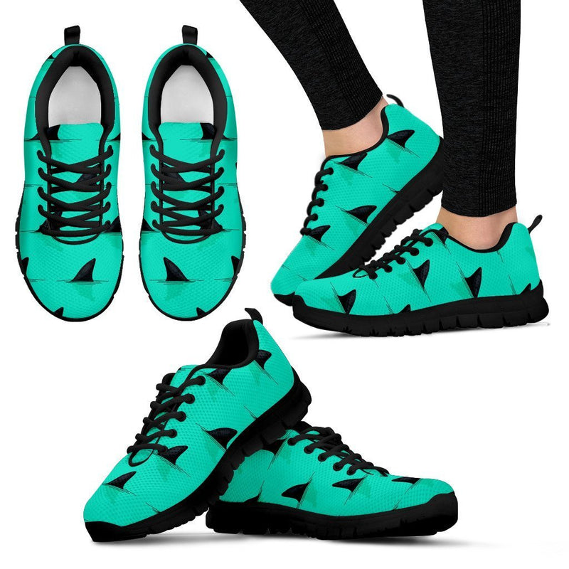 Shark Fin Pattern Women Sneakers