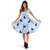 Shark Fin Sleeveless Mini Dress