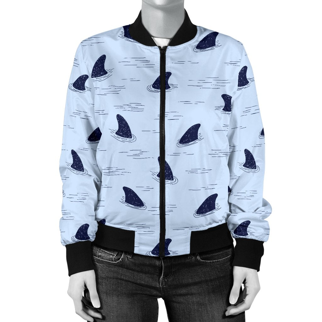 Shark Fin Women Casual Bomber Jacket