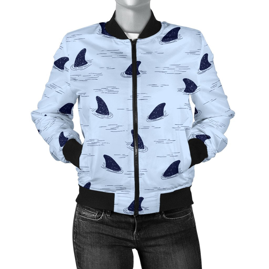 Shark Fin Women Casual Bomber Jacket