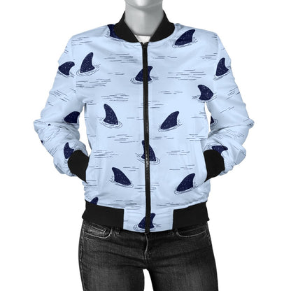 Shark Fin Women Casual Bomber Jacket