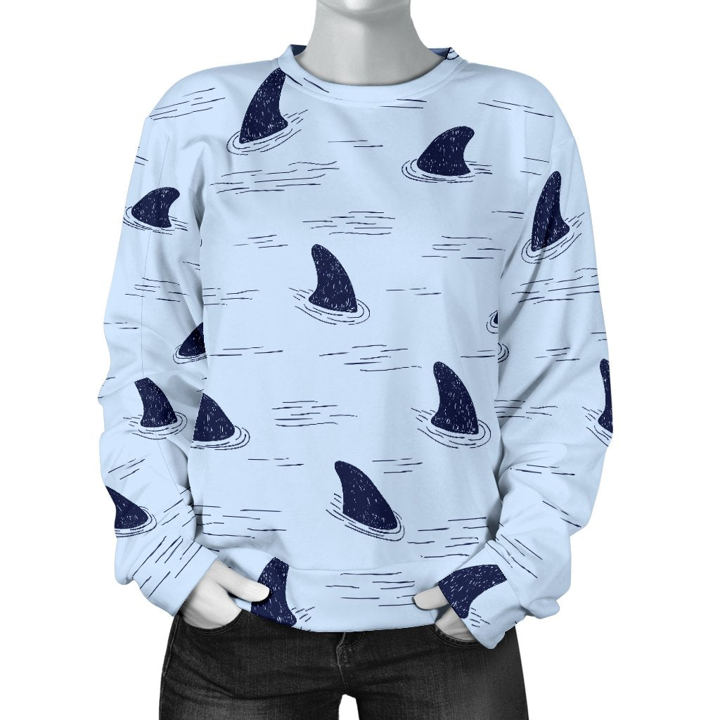 Shark Fin Women Crewneck Sweatshirt