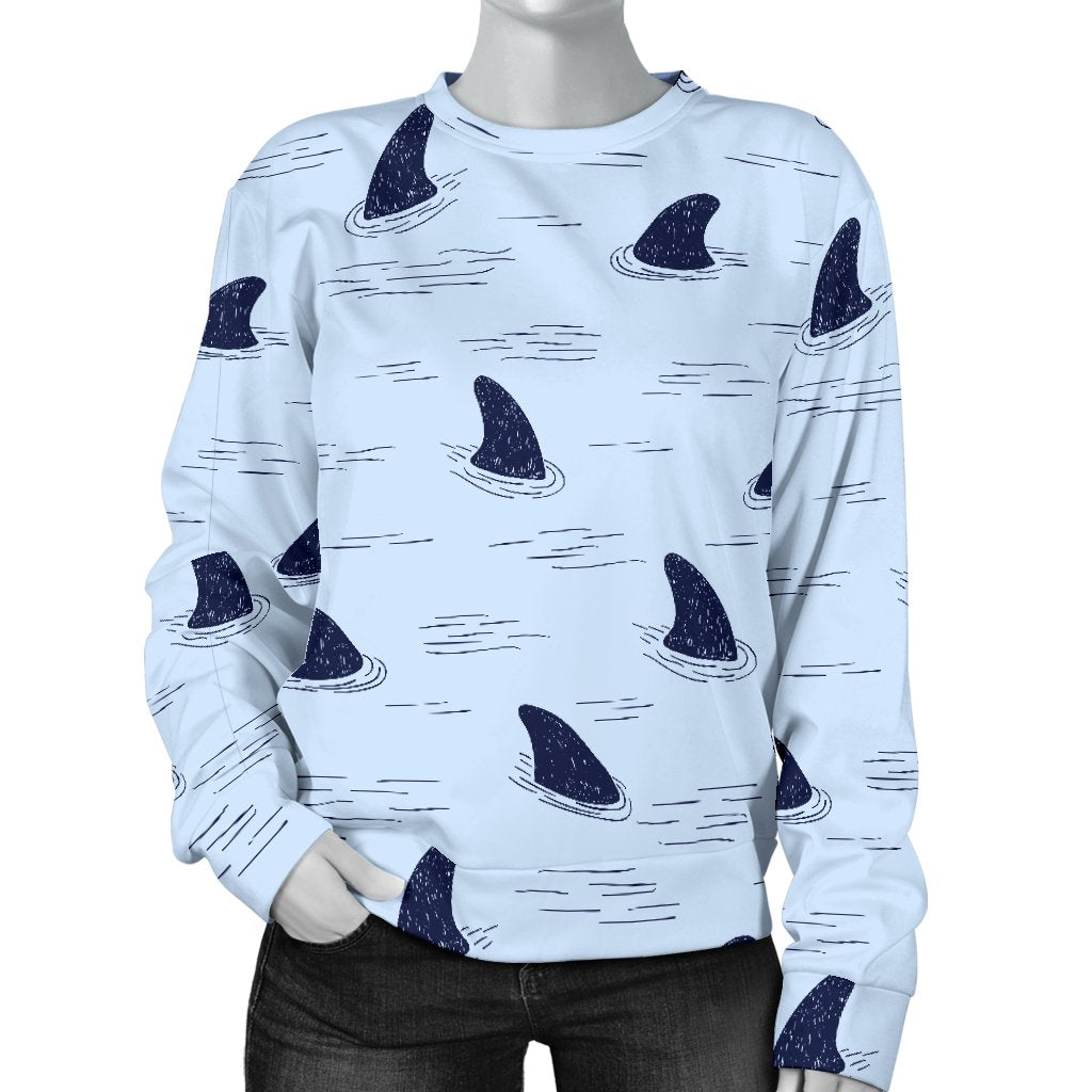 Shark Fin Women Crewneck Sweatshirt
