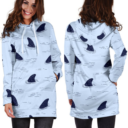 Shark Fin Women Hoodie Dress