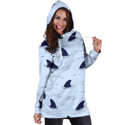 Shark Fin Women Hoodie Dress