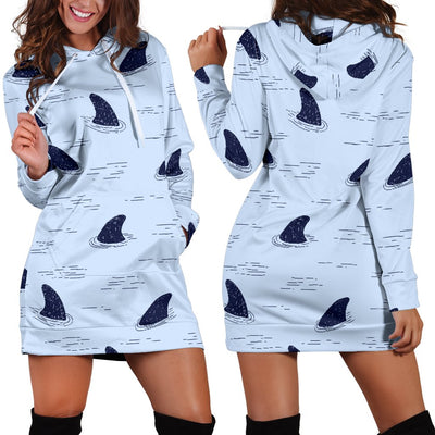 Shark Fin Women Hoodie Dress
