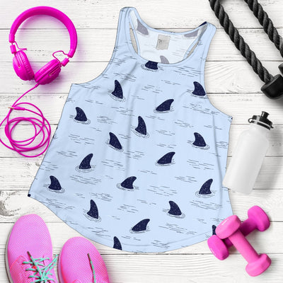 Shark Fin Women Racerback Tank Top