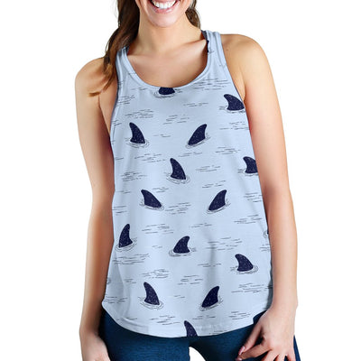 Shark Fin Women Racerback Tank Top