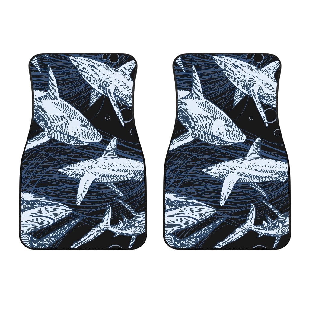 Shark Print Pattern Car Floor Mats