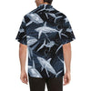Shark Print Pattern Men Hawaiian Shirt