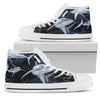 Shark Print Pattern Men High Top Shoes