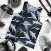 Shark Print Pattern Men Tank Top