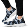 Shark Print Pattern Mesh Knit Sneakers Shoes