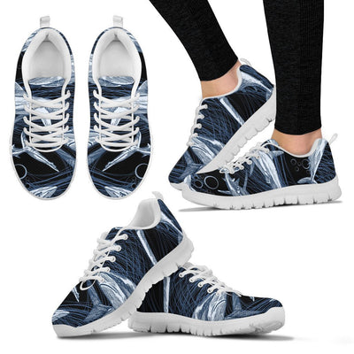 Shark Print Pattern Women Sneakers