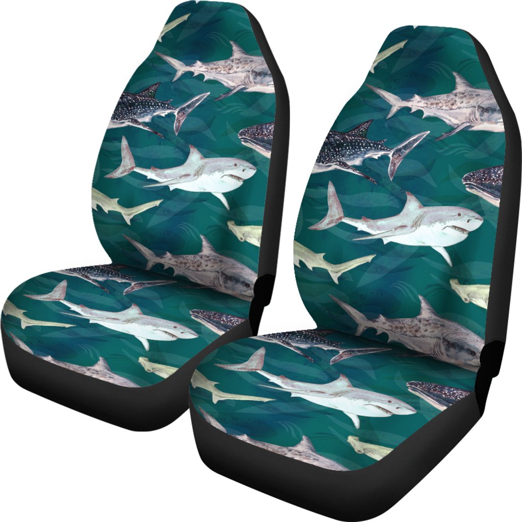 Shark Style Print Universal Fit Car Seat Covers