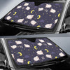 Sheep Night Pattern Print Design 02 Car Sun Shades-JORJUNE.COM