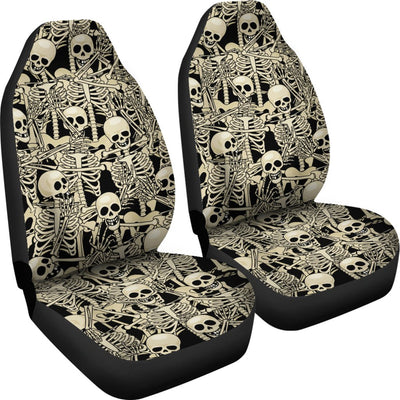 Skeleton Design Print Universal Fit Car Seat Covers