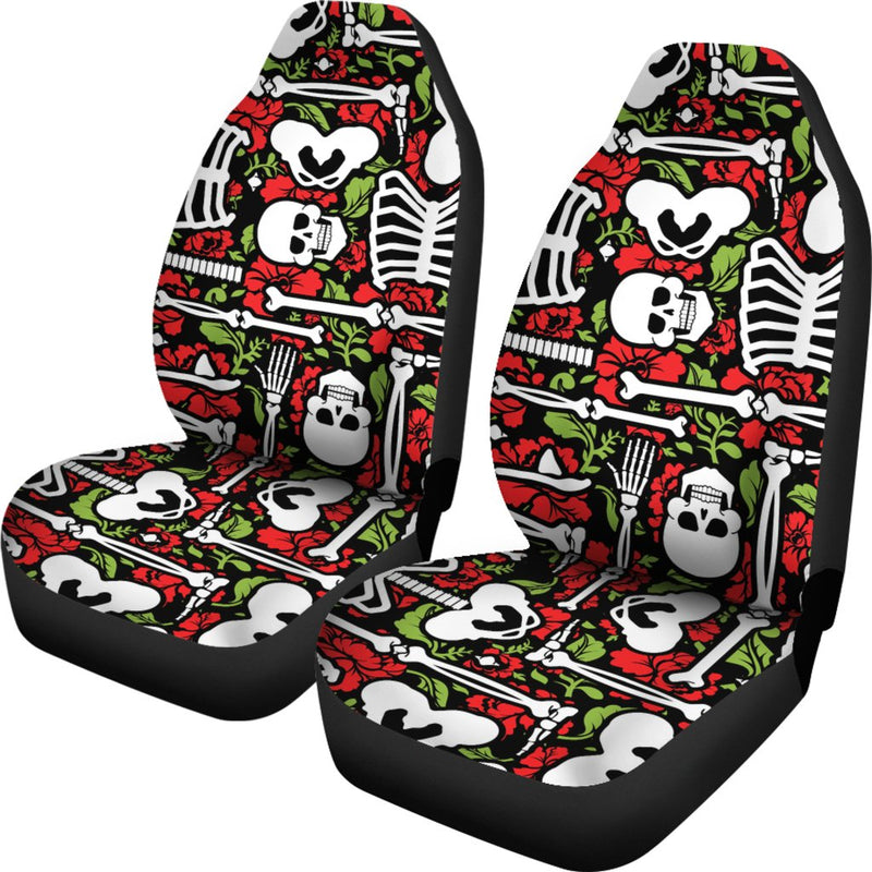 Skeleton Pattern Print Universal Fit Car Seat Covers