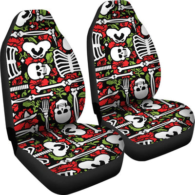 Skeleton Pattern Print Universal Fit Car Seat Covers