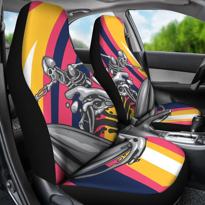 Skeleton Surfing Universal Fit Car Seat Covers