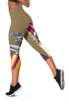 Skeleton Surfing Women Capris