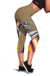 Skeleton Surfing Women Capris