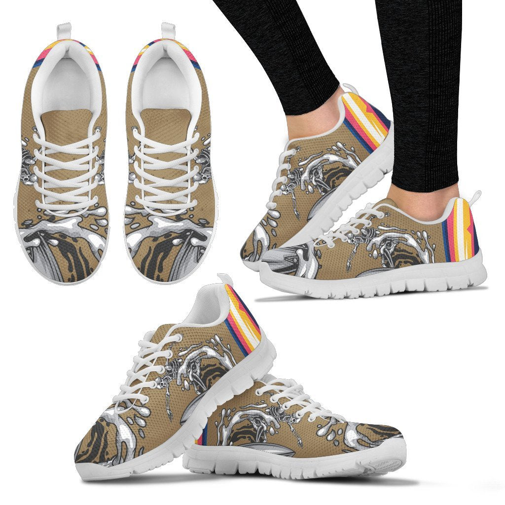 Skeleton Surfing Women Sneakers