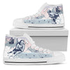 Ski Resort Women High Top Canvas Shoes