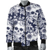 Skull Floral Beautiful Men Casual Bomber Jacket