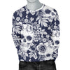 Skull Floral Beautiful Men Crewneck Sweatshirt