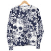 Skull Floral Beautiful Men Crewneck Sweatshirt