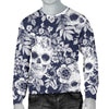 Skull Floral Beautiful Men Crewneck Sweatshirt