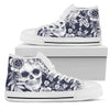 Skull Floral Beautiful Men High Top Shoes