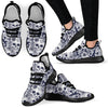 Skull Floral Beautiful Mesh Knit Sneakers Shoes