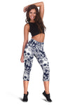 Skull Floral Beautiful Women Capris