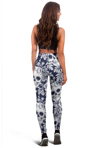 Skull Floral Beautiful Women Leggings