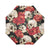 Skull Red Rose Automatic Foldable Umbrella