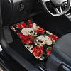 Skull Red Rose Car Floor Mats