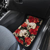 Skull Red Rose Car Floor Mats