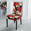 Skull Red Rose Dining Chair Slipcover-JORJUNE.COM