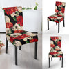 Skull Red Rose Dining Chair Slipcover-JORJUNE.COM