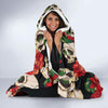 Skull Red Rose Hooded Blanket-JORJUNE.COM