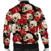 Skull Red Rose Men Casual Bomber Jacket