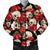 Skull Red Rose Men Casual Bomber Jacket